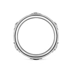 Handmade Diamond Ornate Geometric 3D Band Ring