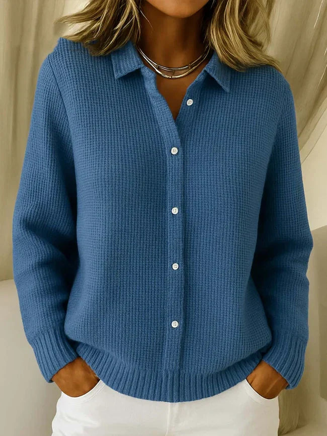 NEW🔥 Women's Casual Cotton Button-Down Cardigan Sweater