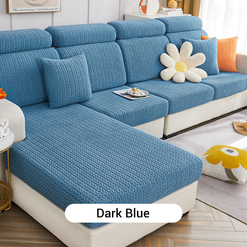 3D Jacquard Stretch Full Wrap Sofa Cover
