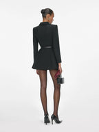 Tailored Double Breasted Belted Blazer Mini Dress