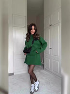 Knitted skirt suit(Top + skirt)