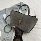 Women's Elegant Solid Color French Style Handbag