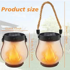 Dancing flame Solar Lantern Outdoor Lights