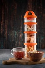 4-in-1 Dry Fruit & Snack Storage – Airtight, Stackable Jars
