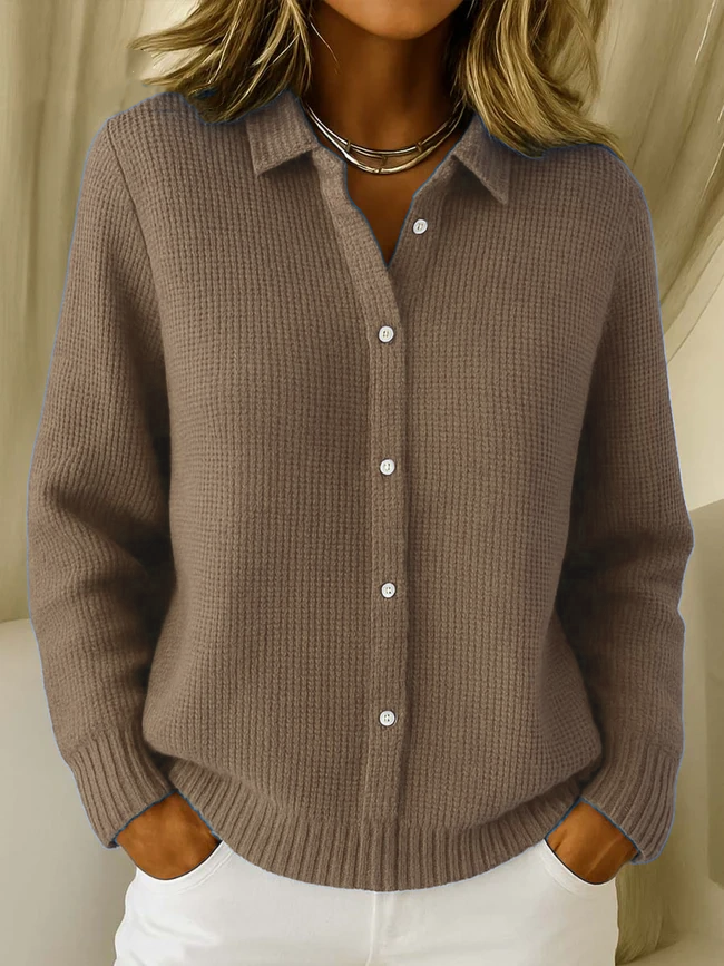 NEW🔥 Women's Casual Cotton Button-Down Cardigan Sweater