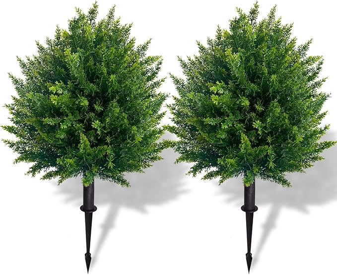 UV Resistant Artificial Cedar Topiary Ball Tree