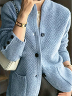 Elegant Cardigan With Buttons