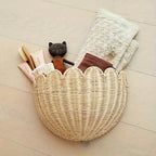 Chic Handwoven Rattan Wall Basket