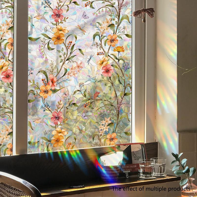 Floral Pattern Window Sticker