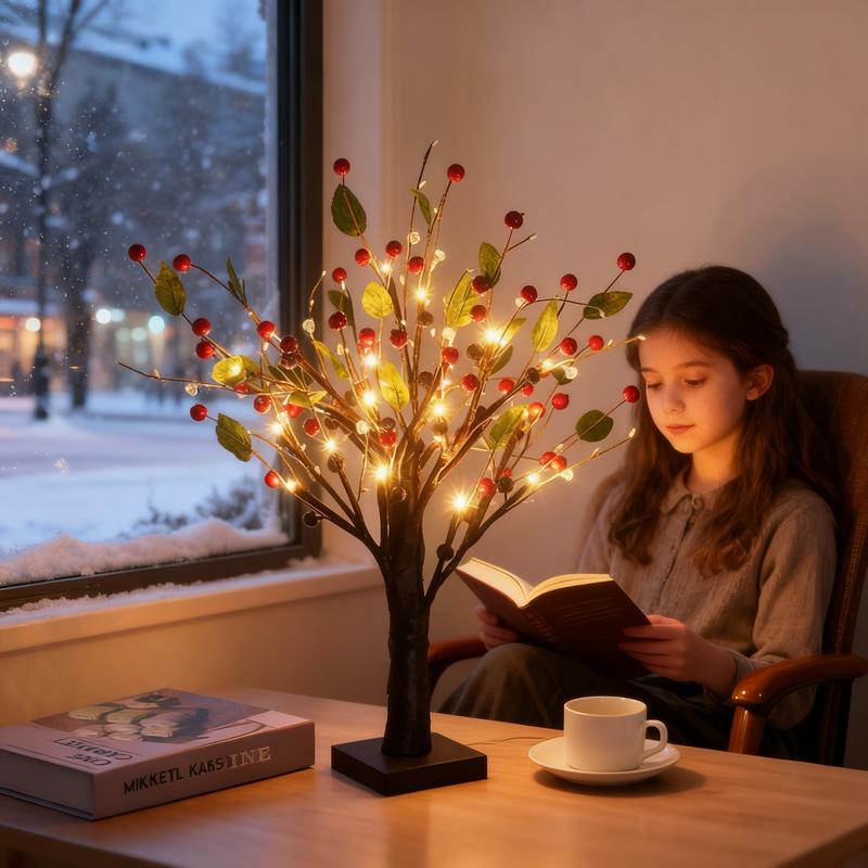 Red Fruit Tree LED Lights