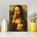Interesting Mona Lisa art imitation oil painting wall decoration