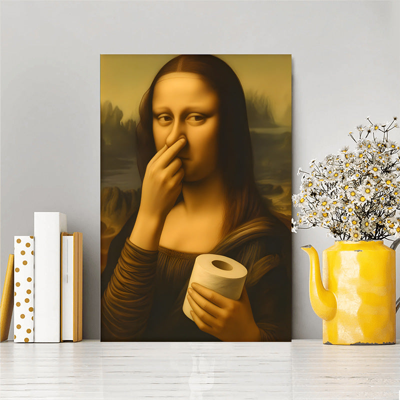 Interesting Mona Lisa art imitation oil painting wall decoration