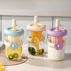 Eco-Friendly Reusable Coffee Mug with Straw