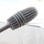 Silicone Long Handle Bottle Cleaning Brush – Multipurpose for Various Bottle Openings
