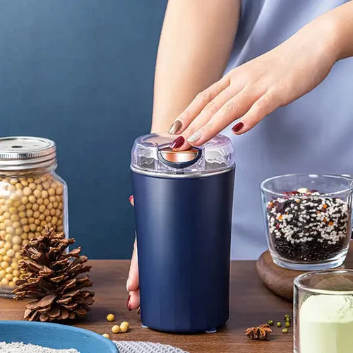 Electric Coffee & Spice Grinder – Stainless Steel, Overheat Protection