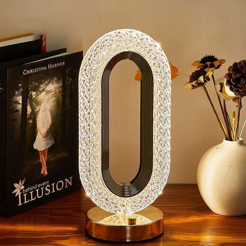 🎄50K+ SOLD! ✨Rechargeable Luxury Crystal LED Night Light Lamp