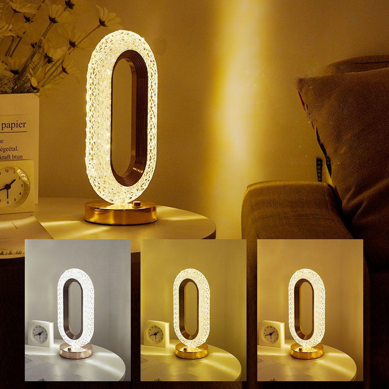 🎄50K+ SOLD! ✨Rechargeable Luxury Crystal LED Night Light Lamp