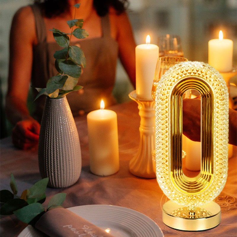 🎄50K+ SOLD! ✨Rechargeable Luxury Crystal LED Night Light Lamp