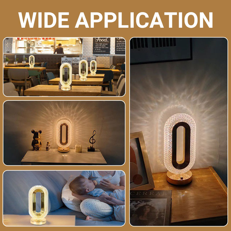 🎄50K+ SOLD! ✨Rechargeable Luxury Crystal LED Night Light Lamp