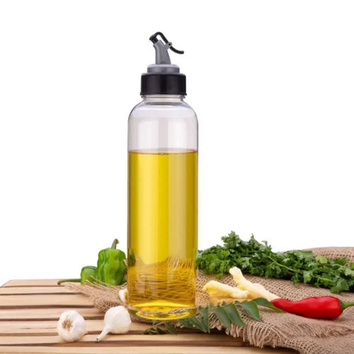 1L Transparent Oil Dispenser – Easy Pour, Unbreakable Plastic